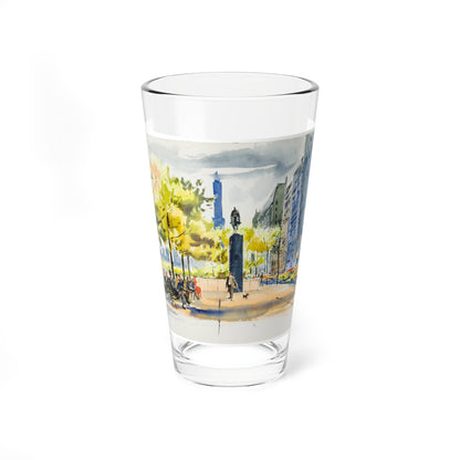 New York Street Scenes (2) (Magazine Illustration) Pint Glass 16oz-16oz-Go Mug Yourself