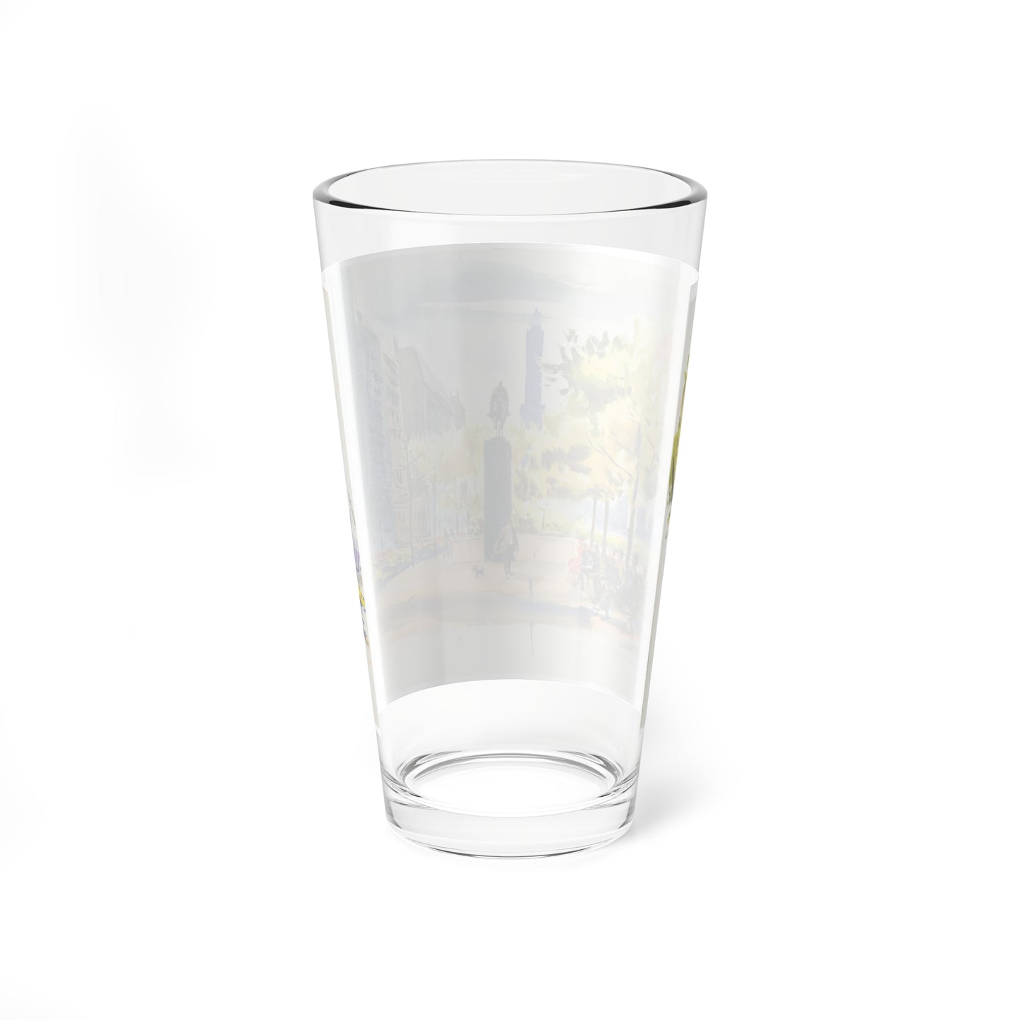 New York Street Scenes (2) (Magazine Illustration) Pint Glass 16oz-Go Mug Yourself