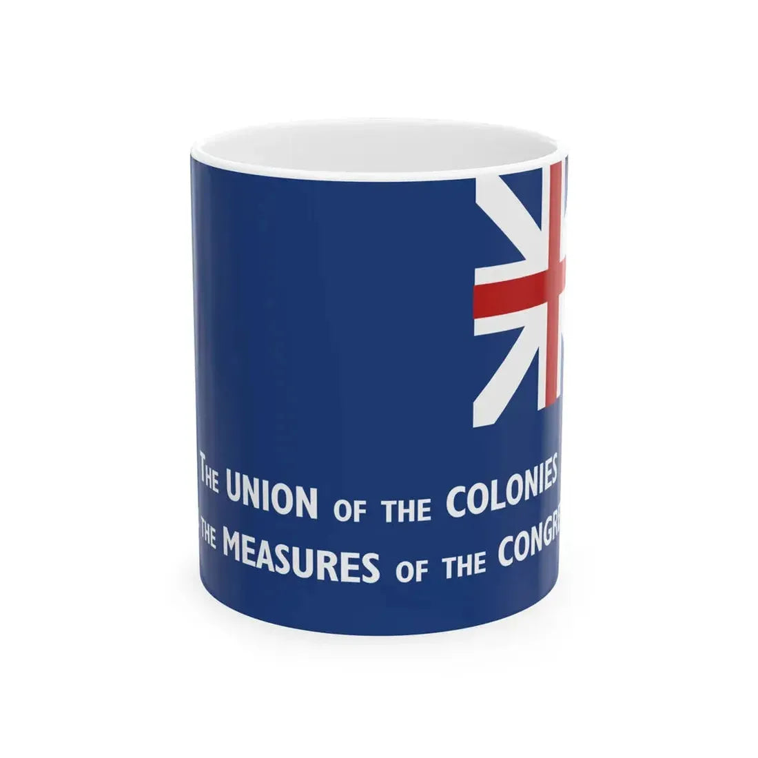 New York Union Flag 1775 reverse (United States) White Coffee Mug 11oz - Go Mug Yourself