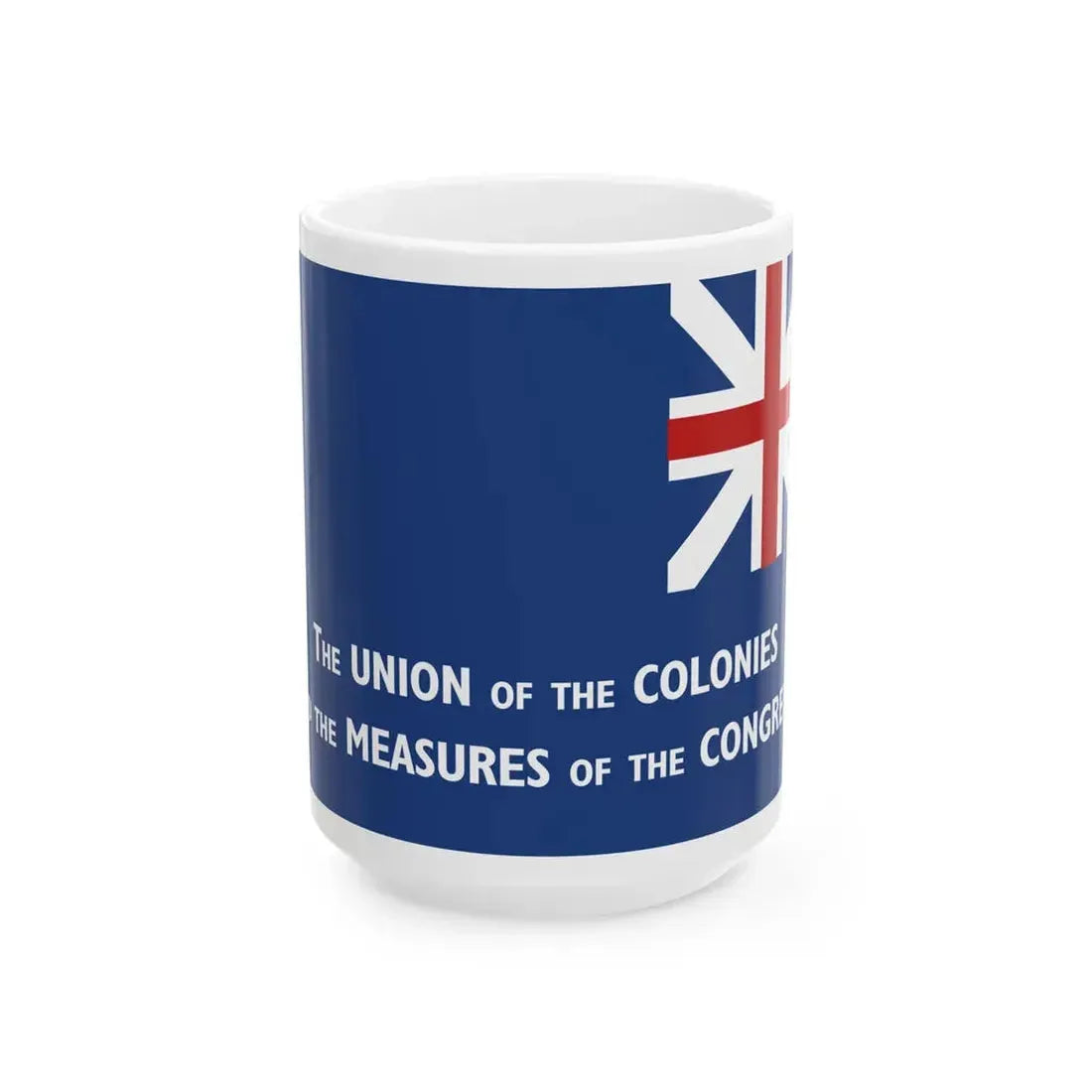 New York Union Flag 1775 reverse (United States) White Coffee Mug 15oz - Go Mug Yourself