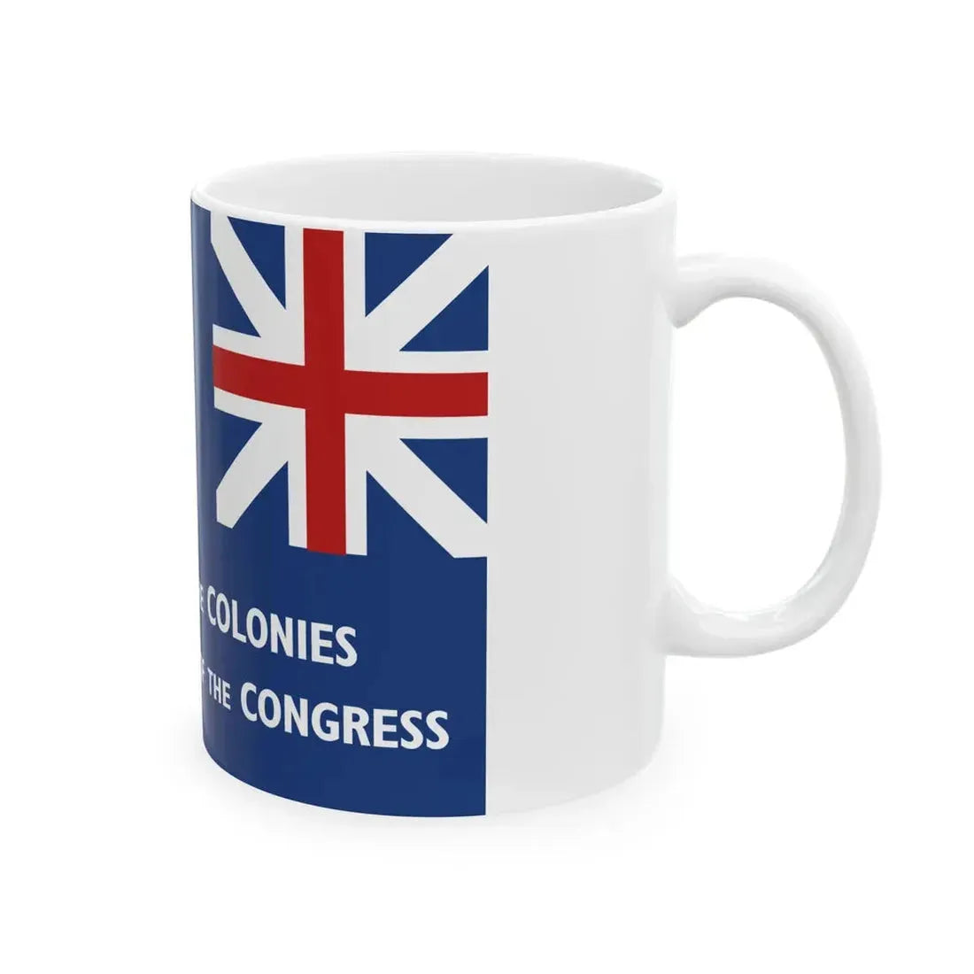 New York Union Flag 1775 reverse (United States) White Coffee Mug - Go Mug Yourself