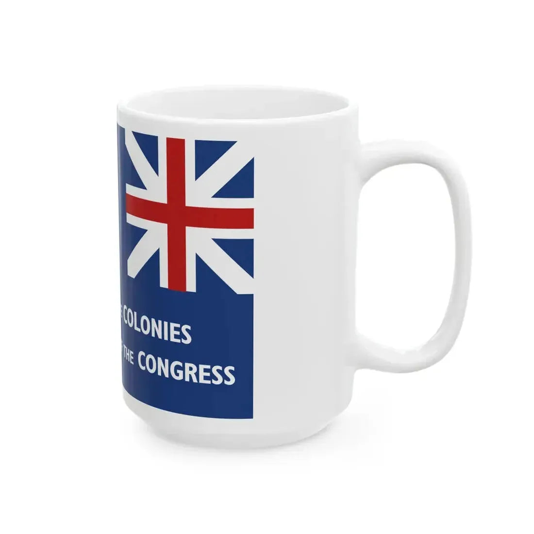 New York Union Flag 1775 reverse (United States) White Coffee Mug - Go Mug Yourself