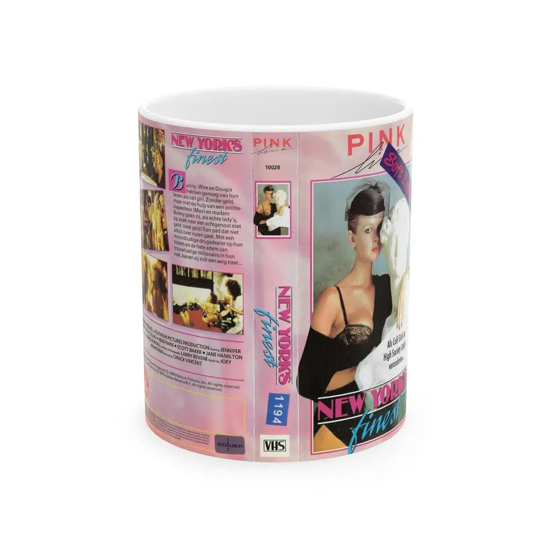 NEW YORKS FINEST (VHS COVER) - White Coffee Mug 11oz - Go Mug Yourself