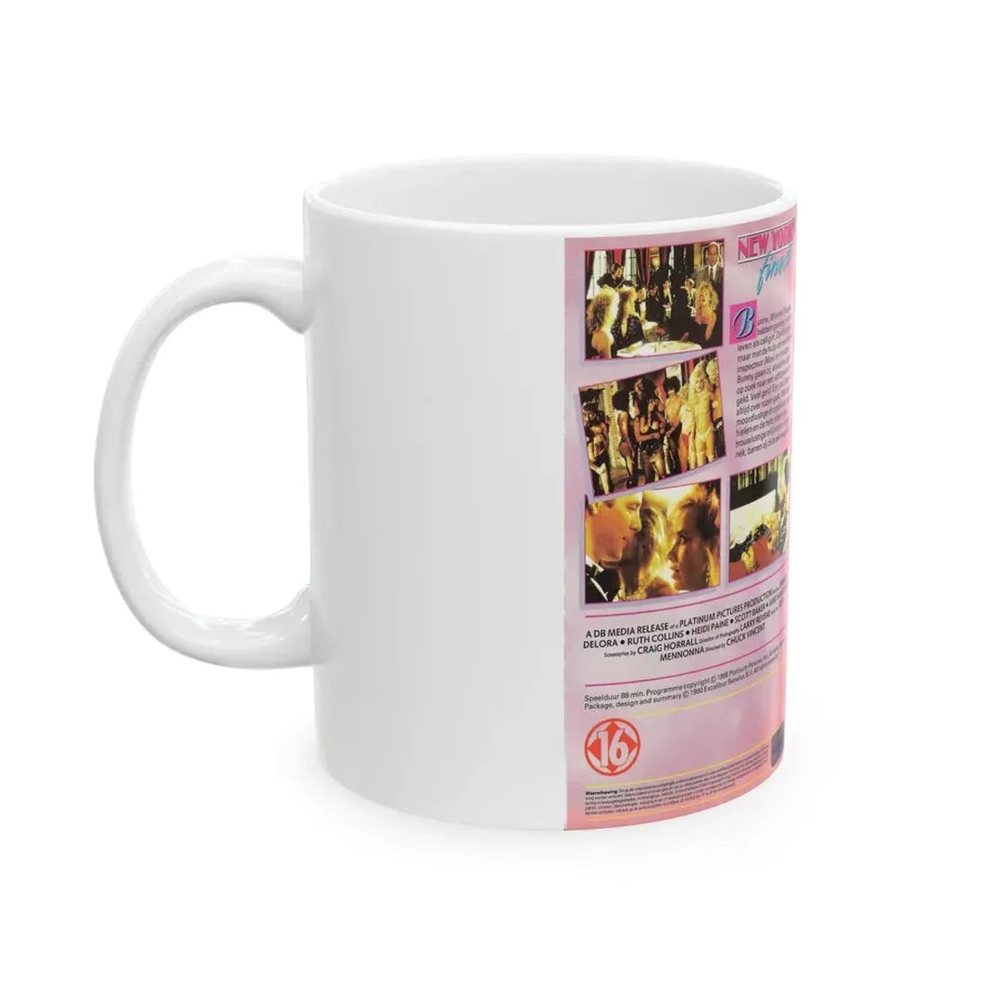 NEW YORKS FINEST (VHS COVER) - White Coffee Mug - Go Mug Yourself