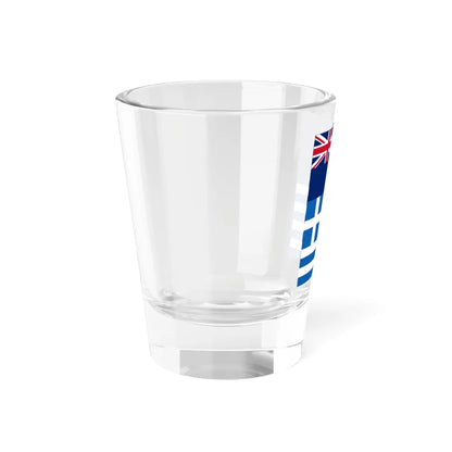 New Zealand and Greek flags vertical (Greece) Shot Glass 1.5oz - Go Mug Yourself
