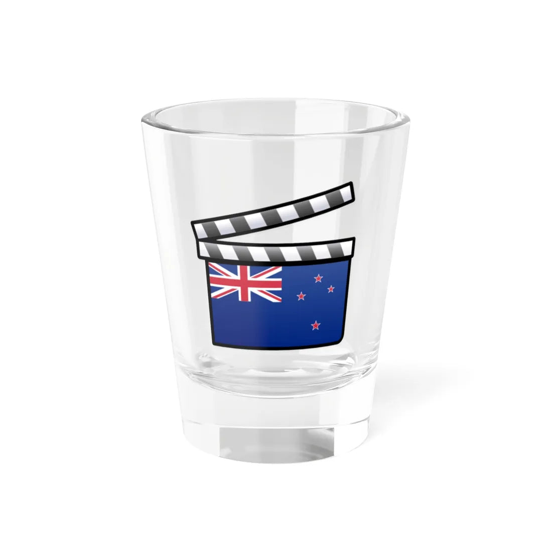 New Zealand film clapperboard (New Zealand) Shot Glass 1.5oz 1.5oz - Go Mug Yourself