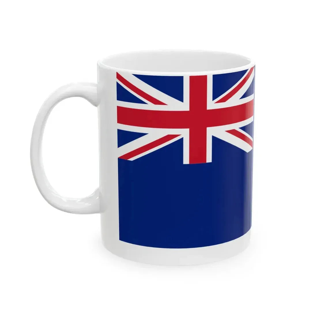 New Zealand flag football (New Zealand) White Coffee Mug - Go Mug Yourself