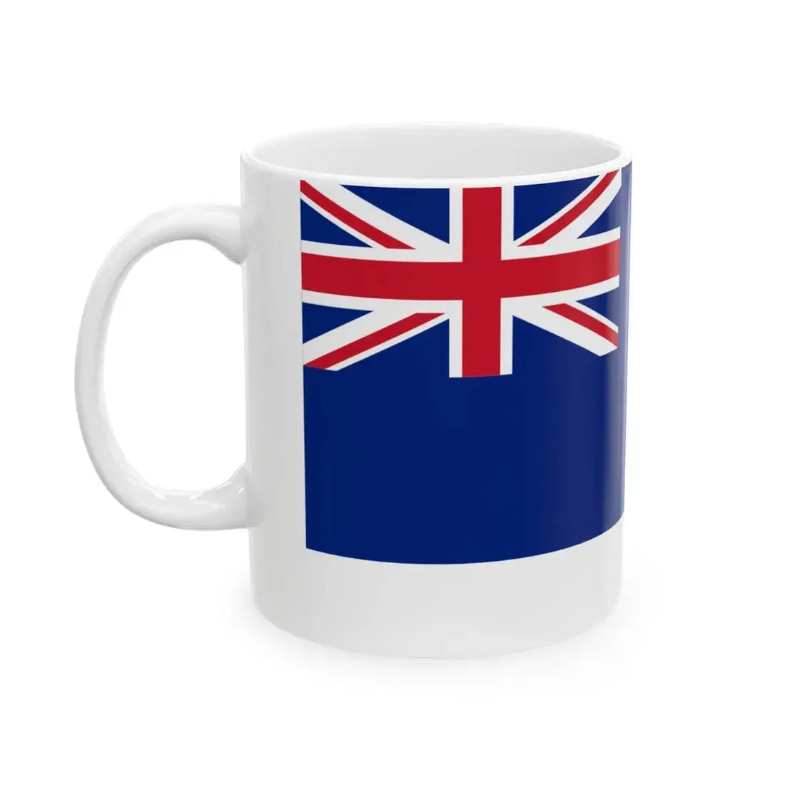 New Zealand flag rugby (New Zealand) White Coffee Mug - Go Mug Yourself
