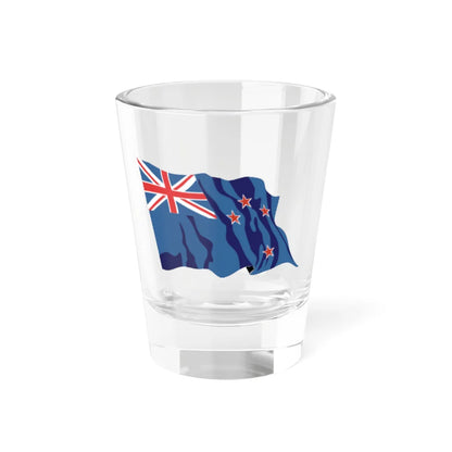 New Zealand flag waving icon (New Zealand) Shot Glass 1.5oz 1.5oz - Go Mug Yourself