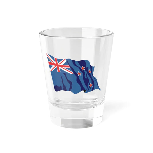 New Zealand flag waving icon (New Zealand) Shot Glass 1.5oz 1.5oz - Go Mug Yourself