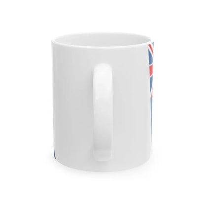 New Zealand flag waving icon (New Zealand) White Coffee Mug - Go Mug Yourself