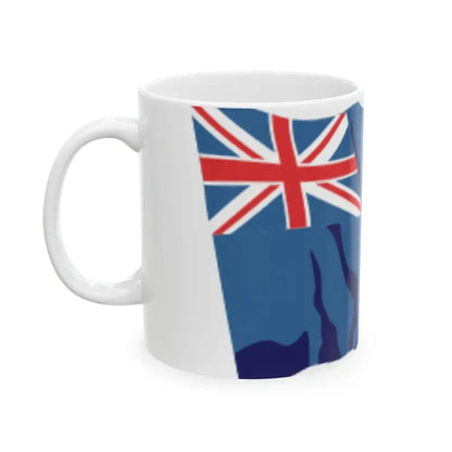 New Zealand flag waving icon (New Zealand) White Coffee Mug - Go Mug Yourself