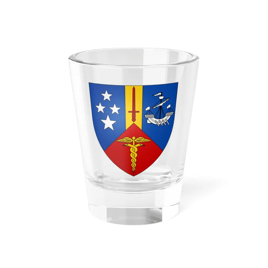 New Zealand Herald Arms (New Zealand) (Coat of Arms) Shot Glass 1.5oz 1.5oz - Go Mug Yourself