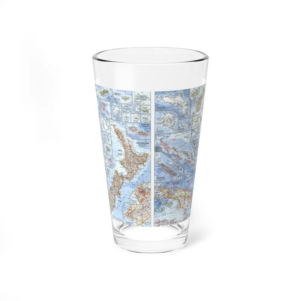 New Zealand, New Guinea (1962) (Map) Pint Glass 16oz-16oz-Go Mug Yourself