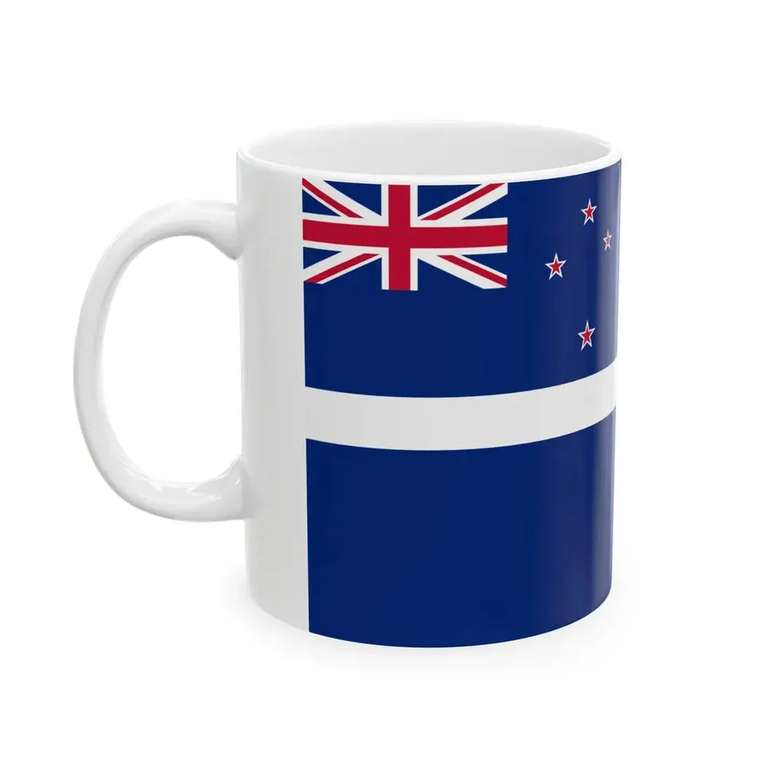 New Zealand Yacht Ensign (New Zealand) White Coffee Mug - Go Mug Yourself