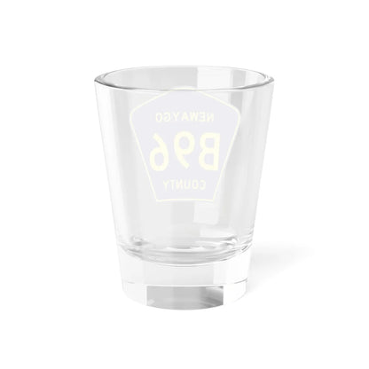 Newaygo County B-96 (Michigan) (Road Sign) Shot Glass 1.5oz - Go Mug Yourself