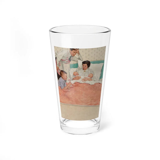 Newborns, magazine illustration (Magazine Illustration) Pint Glass 16oz-16oz-Go Mug Yourself