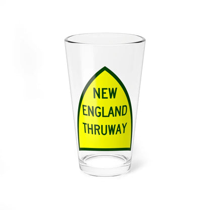 NewEngThruway (New York) (Road Sign) Pint Glass 16oz 16oz - Go Mug Yourself