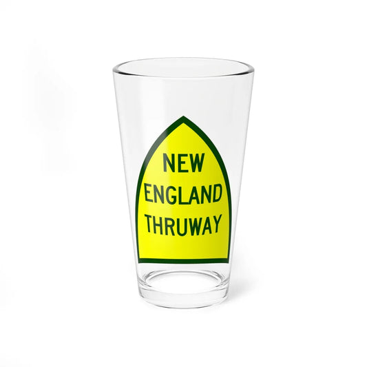 NewEngThruway (New York) (Road Sign) Pint Glass 16oz 16oz - Go Mug Yourself