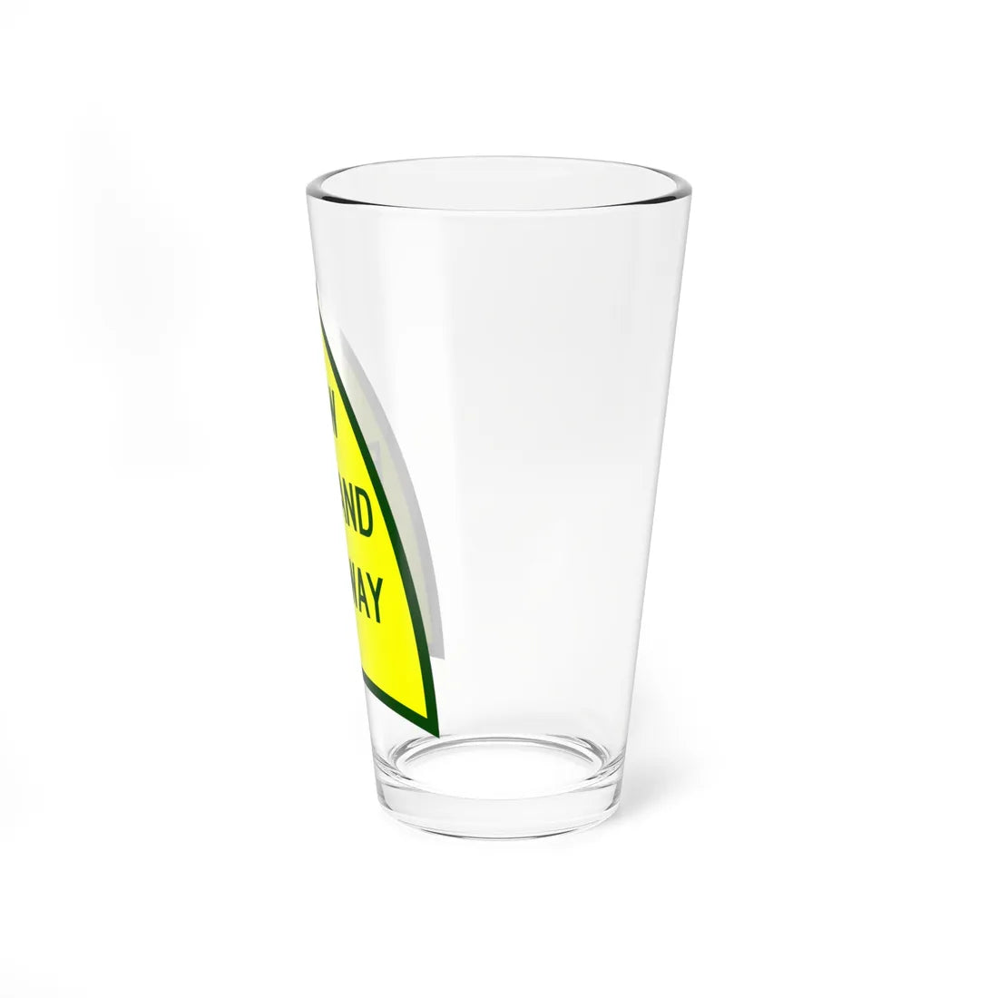 NewEngThruway (New York) (Road Sign) Pint Glass 16oz - Go Mug Yourself