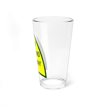 NewEngThruway (New York) (Road Sign) Pint Glass 16oz - Go Mug Yourself