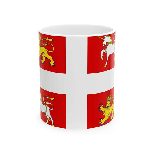 Newfoundland - banner of arms (Canada) White Coffee Mug 11oz - Go Mug Yourself