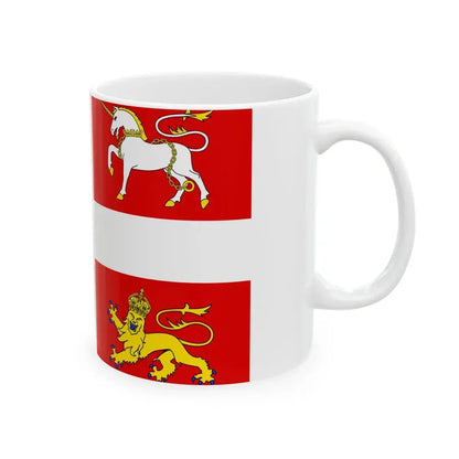 Newfoundland - banner of arms (Canada) White Coffee Mug - Go Mug Yourself