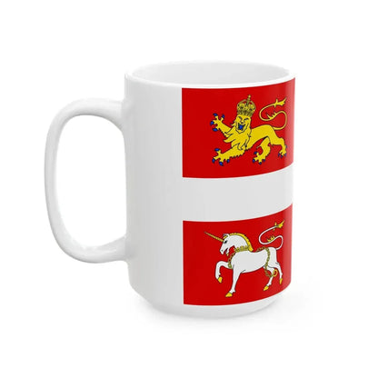 Newfoundland - banner of arms (Canada) White Coffee Mug - Go Mug Yourself