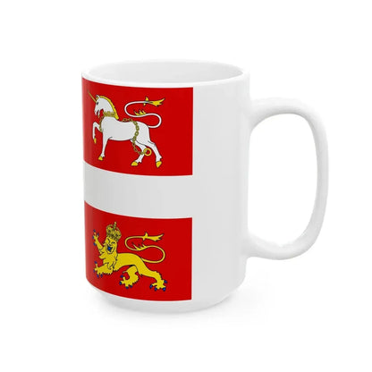 Newfoundland - banner of arms (Canada) White Coffee Mug - Go Mug Yourself