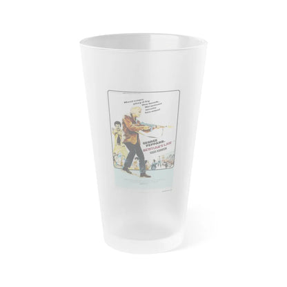 NEWMAN'S LAW 1974 Movie Poster - Frosted Pint Glass 16oz-16oz-Frosted-Go Mug Yourself