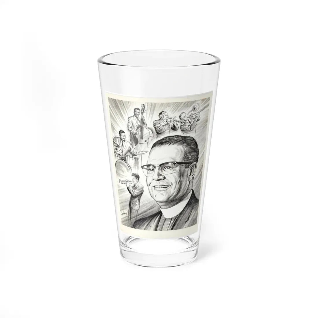 Newspaper Illustration (c. 1940s) (Magazine Illustration) Pint Glass 16oz 16oz - Go Mug Yourself