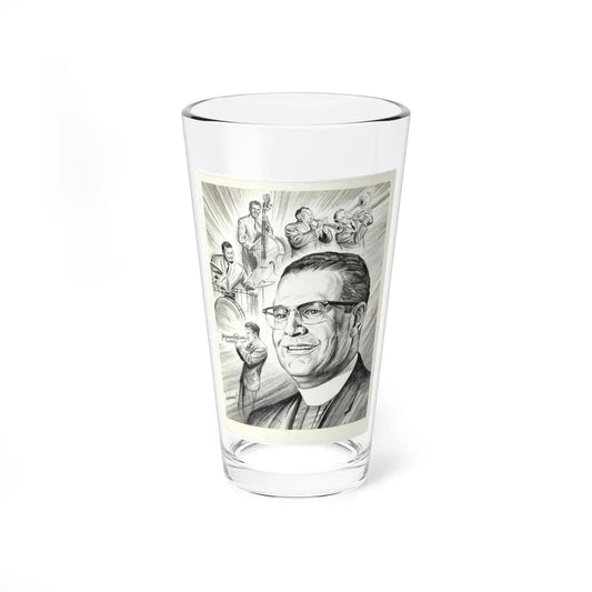 Newspaper Illustration (c. 1940s) (Magazine Illustration) Pint Glass 16oz 16oz - Go Mug Yourself