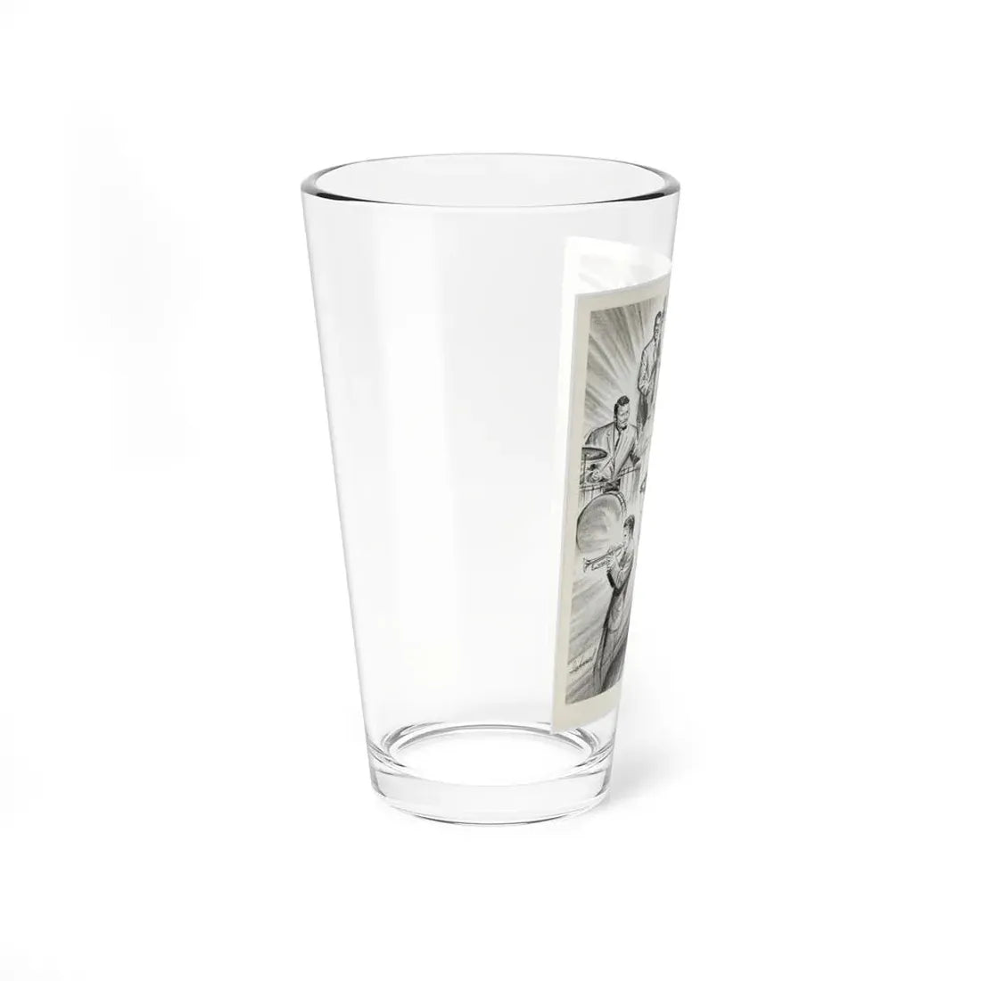 Newspaper Illustration (c. 1940s) (Magazine Illustration) Pint Glass 16oz - Go Mug Yourself