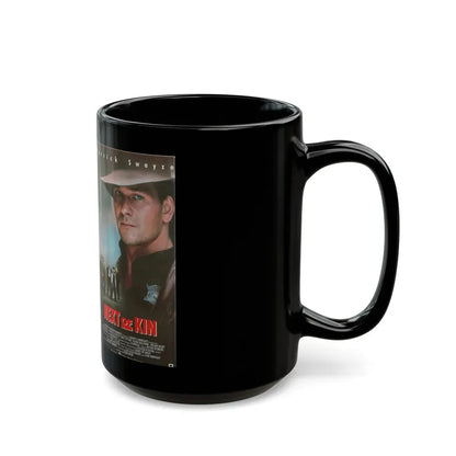 NEXT OF KIN PATRICK SWAYZE (VHS COVER) - Black Coffee Mug - Go Mug Yourself