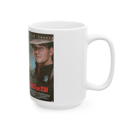 NEXT OF KIN PATRICK SWAYZE (VHS COVER) - White Coffee Mug - Go Mug Yourself