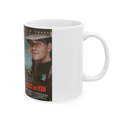 NEXT OF KIN PATRICK SWAYZE (VHS COVER) - White Coffee Mug - Go Mug Yourself