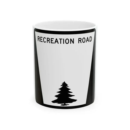 NF Blank (Nebraska) (Road Sign) White Coffee Mug 11oz - Go Mug Yourself