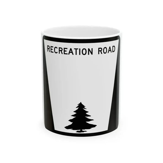 NF Blank (Nebraska) (Road Sign) White Coffee Mug 11oz - Go Mug Yourself