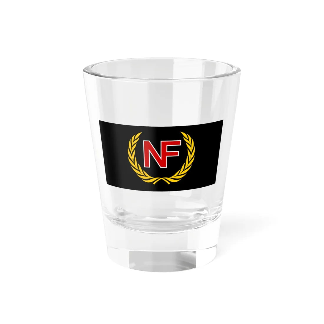 NF Flag Black Variant (United Kingdom) Shot Glass 1.5oz 1.5oz - Go Mug Yourself