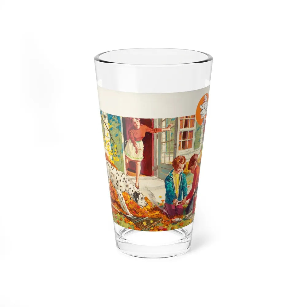 NFPA advertisement, Sparky Says (Magazine Illustration) Pint Glass 16oz-16oz-Go Mug Yourself