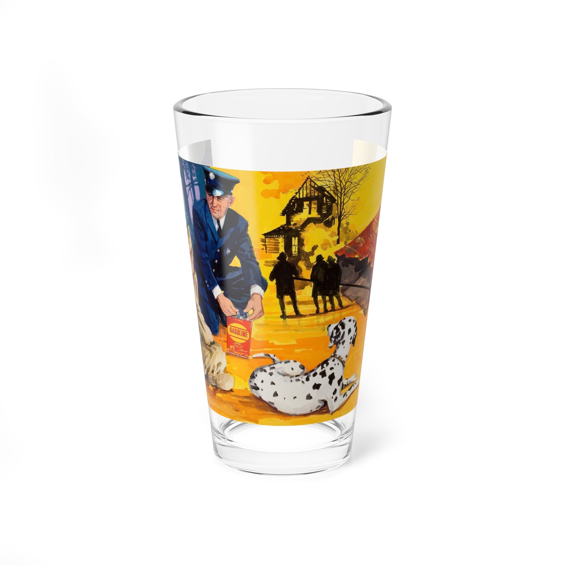 NFPA- Lesson for Boy Scouts (Magazine Illustration) Pint Glass 16oz-16oz-Go Mug Yourself