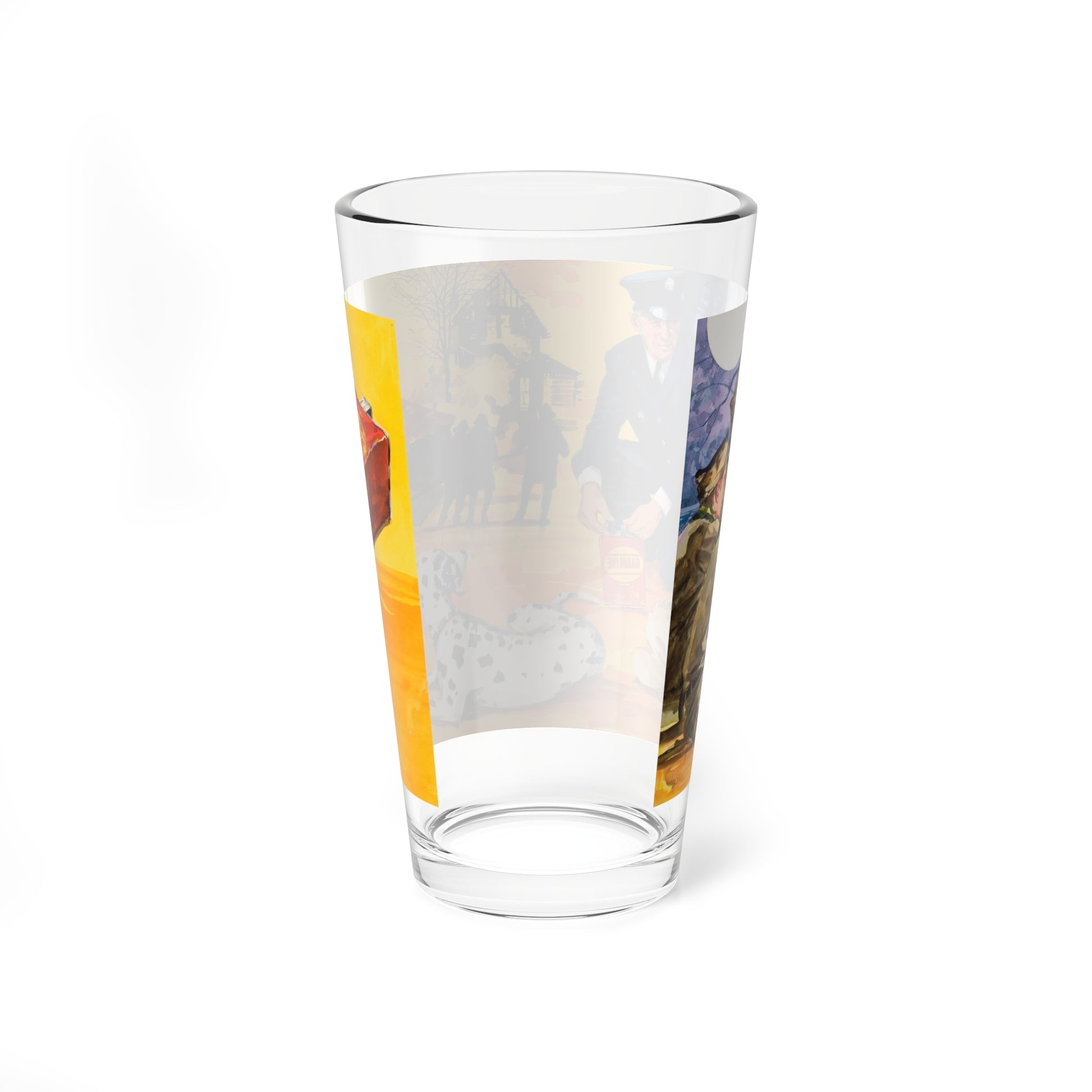 NFPA- Lesson for Boy Scouts (Magazine Illustration) Pint Glass 16oz-Go Mug Yourself