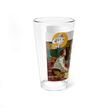 NFPA - Sparky, The Home Escape Plan (2) (Magazine Illustration) Pint Glass 16oz - Go Mug Yourself
