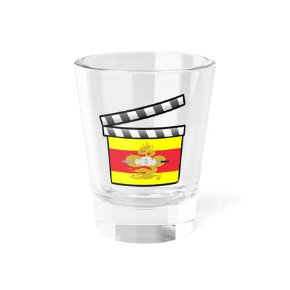 Nguyễn Dynasty film clapperboard with coat of arms (Cambodia) Shot Glass 1.5oz 1.5oz - Go Mug Yourself