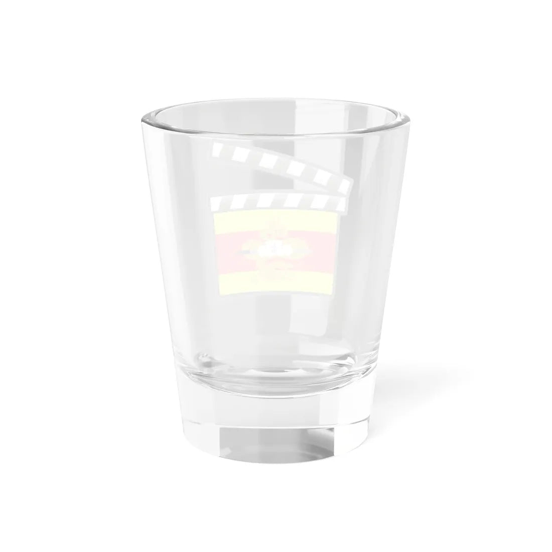 Nguyễn Dynasty film clapperboard with coat of arms (Cambodia) Shot Glass 1.5oz - Go Mug Yourself