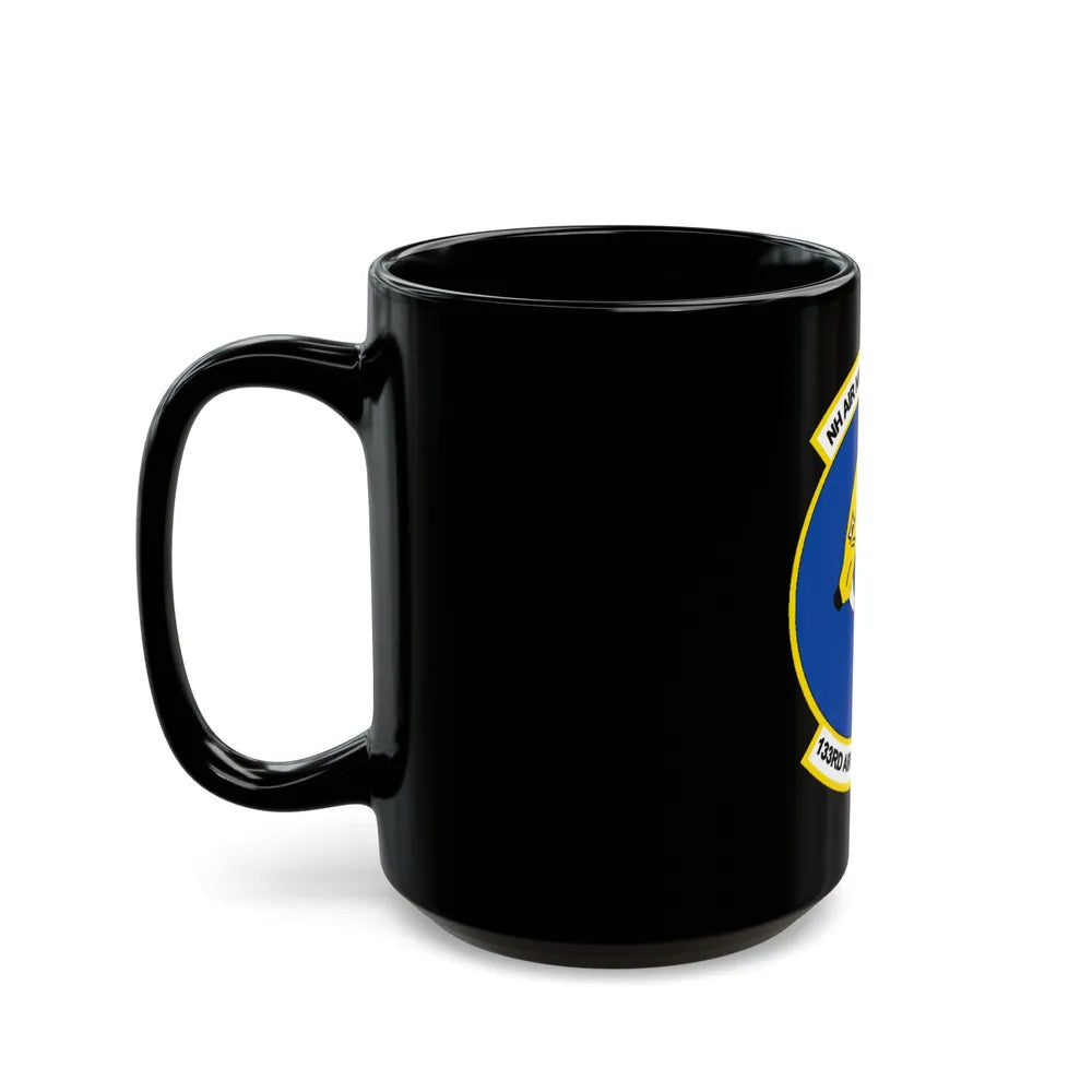 NH ANG 133rd ARS 2 (U.S. Air Force) Black Coffee Mug-Go Mug Yourself