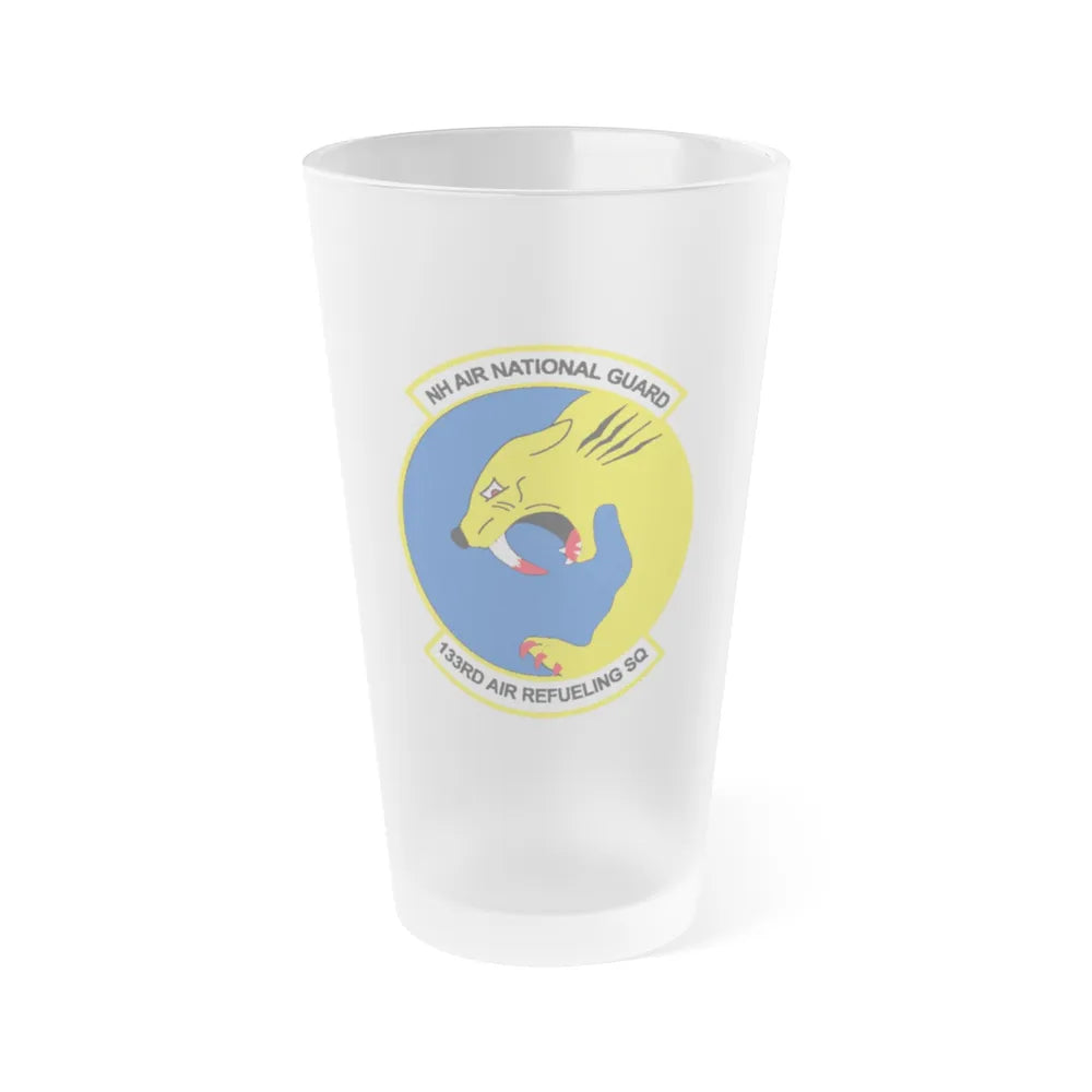 NH ANG 133rd ARS 2 (U.S. Air Force) Frosted Pint Glass 16oz-16oz-Frosted-Go Mug Yourself