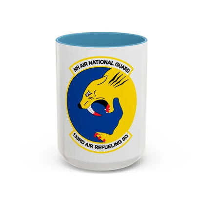 NH ANG 133rd ARS 2 (U.S. Air Force) Accent Coffee Mug 15oz Light Blue - Go Mug Yourself