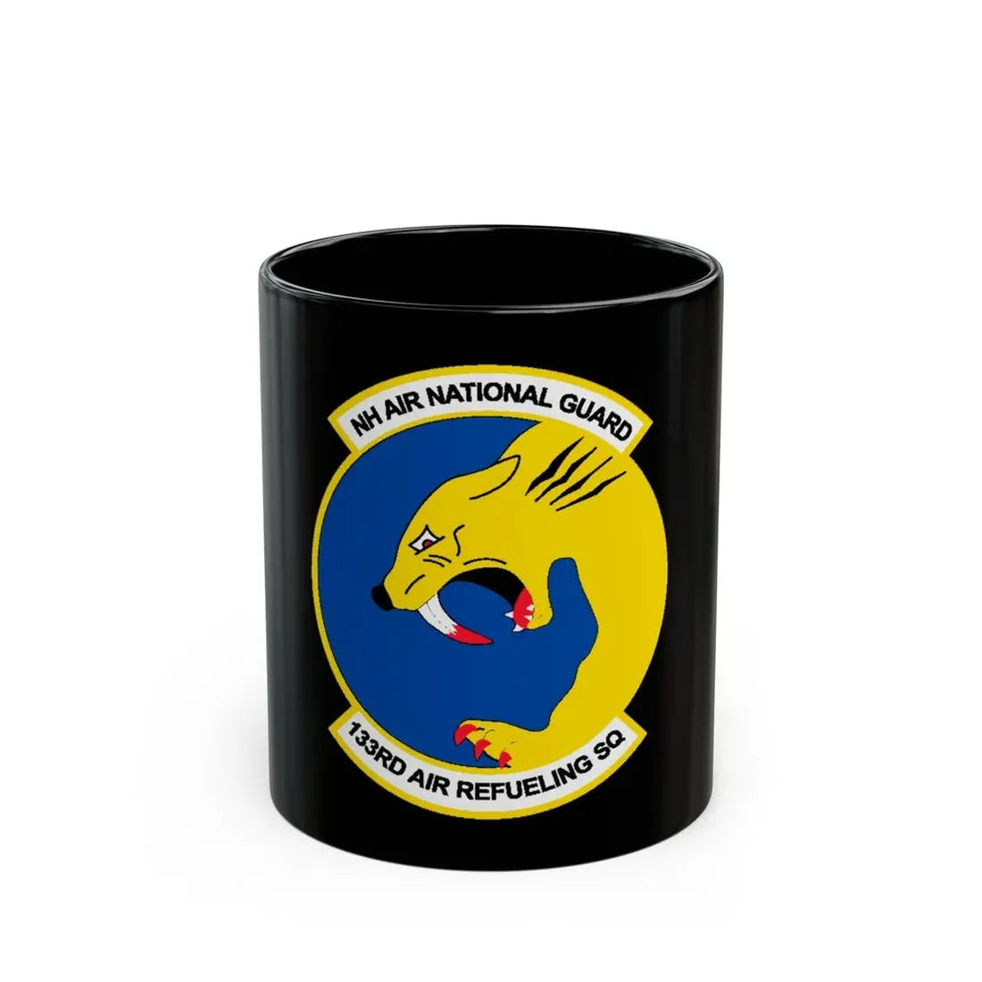 NH ANG 133rd ARS 2 (U.S. Air Force) Black Coffee Mug 11oz - Go Mug Yourself