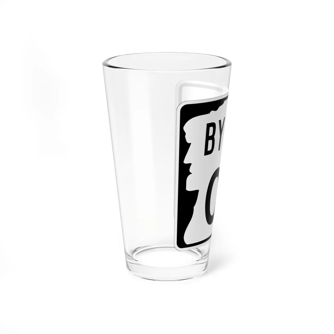 NH Route 00 Bypass template (New Hampshire) (Road Sign) Pint Glass 16oz - Go Mug Yourself